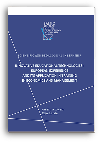 Cover for INNOVATIVE EDUCATIONAL TECHNOLOGIES: EUROPEAN EXPERIENCE AND ITS APPLICATION IN TRAINING IN ECONOMICS AND MANAGEMENT: Proceedings of scientific and pedagogical internship (May – June, 2024)