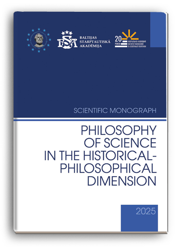 Cover for PHILOSOPHY OF SCIENCE  IN THE HISTORICAL-PHILOSOPHICAL DIMENSION
