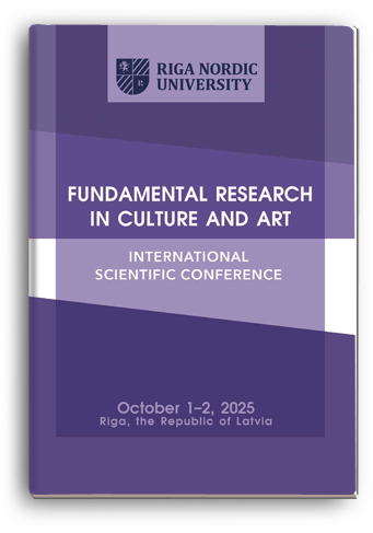 Cover for FUNDAMENTAL RESEARCH IN CULTURE AND ART