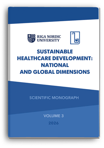Cover for SUSTAINABLE HEALTHCARE DEVELOPMENT: NATIONAL AND GLOBAL DIMENSIONS. VOLUME 3. PART 2