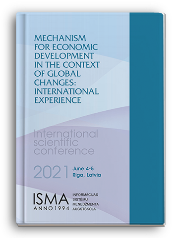 Cover for MECHANISM FOR ECONOMIC DEVELOPMENT IN THE CONTEXT OF GLOBAL CHANGES: INTERNATIONAL EXPERIENCE: International Scientific Conference