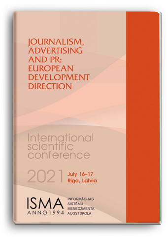 Cover for JOURNALISM, ADVERTISING AND PR: EUROPEAN DEVELOPMENT DIRECTION