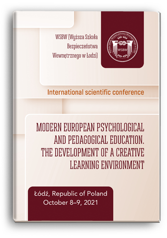 Cover for MODERN EUROPEAN PSYCHOLOGICAL AND PEDAGOGICAL EDUCATION. THE DEVELOPMENT OF A CREATIVE LEARNING ENVIRONMENT