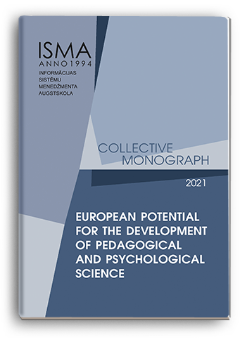 Cover for EUROPEAN POTENTIAL FOR THE DEVELOPMENT OF PEDAGOGICAL AND PSYCHOLOGICAL SCIENCE