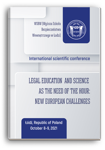 Cover for LEGAL EDUCATION AND SCIENCE AS THE NEED OF THE HOUR: NEW EUROPEAN CHALLENGES