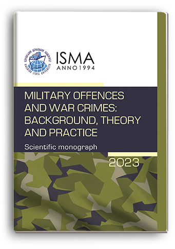 Cover for MILITARY OFFENCES AND WAR CRIMES: BACKGROUND, THEORY AND PRACTICE
