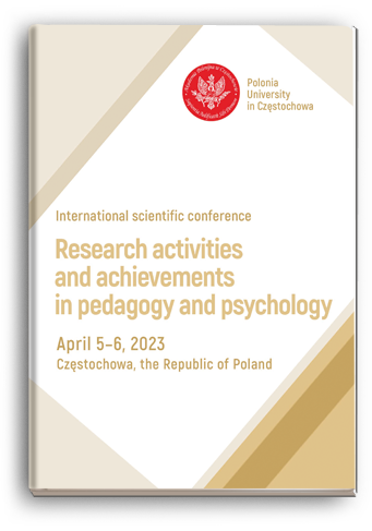Cover for RESEARCH ACTIVITIES AND ACHIEVEMENTS IN PEDAGOGY AND PSYCHOLOGY