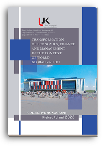 Cover for TRANSFORMATION OF ECONOMICS, FINANCE AND MANAGEMENT IN THE CONTEXT OF WORLD GLOBALIZATION